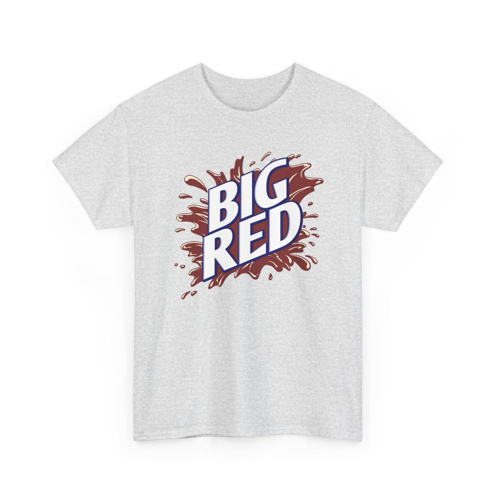 Big Red Soda Pop Logo T Shirt Ash Grey